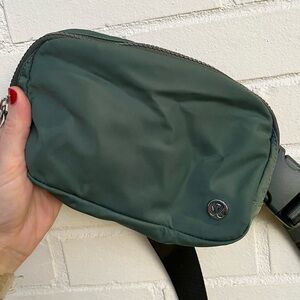 Sage green lululemon belt bag